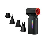 1 set 130.000 giri/min robusto ventilatore ABS per un raffreddamento efficace 5 velocità variabili 4000mAh batteria soffiaggio di aspirazione caratteristica portatile ventilatore violento