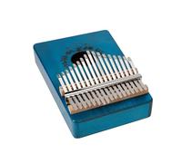1 Set 17-keys Mahogany Kalimba Finger Thumb Piano Thumb Piano(Blue)