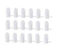 1 Set 18pcs Garza Dito Culla Spazzolino Da Spazzolino Neonato Salviette Bambino Spazzolino da denti Spazzola Igiene Orale Morbido Bambino Dito Latte Bambino Gomma Bianco Strumento