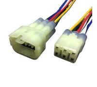 1 set 2 3 4 6 pin connettore sensore ossigeno impermeabile for auto cablaggio radar parcheggio(2p male female)