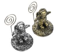 1 Set 2 pezzi Clip per appunti decorativi da tavolo Porta biglietti da visita