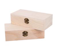 1 set 2 pezzi di confezionamento retrò scatole da imballaggio regalo oblungo