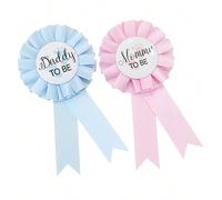 1 set/2 pezzi Spilla Mamma e Papà in divenire, spilla per futura madre e padre per festa del bambino, decorazioni e regali per festa del bambino impostatoCarta tessile