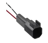 1 set 2 pin maschio femmina connettore impermeabile for automobile 34062-0028 34675-0001 spina cablaggio sensore ruota anteriore iniettore carburante(Dark Grey,1 S)