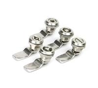 1 set 22 mm installazione distribuzione energia armadio blocco blocco pannello serratura in acciaio inox 304 Cam Cabinet Lock (sei angoli senza chiave)