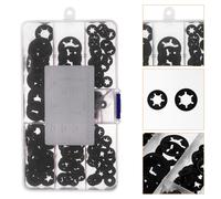 1 Set 260PCS Plum-Blossom Shaped Blocking Blocking Rondelle di fissaggio