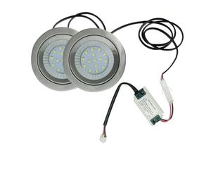 1-Set 2x 68mm Range Hood Light Bulb 1x 100-240V LED Driver Cables Smoke Extractor for 2 1/2in Hole White 6000K