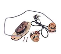 1 Set 3 corde Acero Cigar Box Chitarra Pickup Wired con Volume e Tono