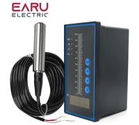 1 set 4-20MA Uscita Integrale Olio Liquido Sensore di Livello Dell'acqua Sonda Trasmettitore Rileva con Controller Intelligente Interruttore Galleggiante Pompa di Allarme