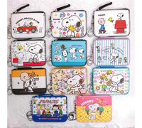 1 set/4 pezzi Borse a mano semplici e carine con il motivo di Snoopy, perfette come astucci per matite, borse per cancelleria, borse per il trucco, borse per lo stoccaggio, portafogli per studenti e b