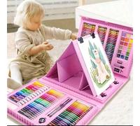 1 Set 42/208 Matite Colorate, Scatola Regalo Pennelli per Pittura per Bambini, Set di Pennarelli Lavabili, Regalo Perfetto per Giovani Artisti, Giocattoli da Disegno Pennelli, Varietà di Colori per Qu
