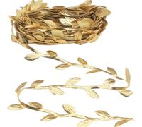 1 set = 5 metri Piante dorate artificiali, rampicanti, decorazioni per Capodanno, decorazioni per matrimoni, decorazioni per la casa, per giardino esterno, soggiorno, camera da letto, materiali fai-da