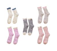 1 Set 5 paia di calzini a metà polpaccio Calzini domestici caldi addensati