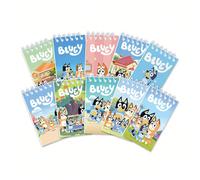 1 set/5 pezzi Blocco note portatile mini con personaggi dell'anime Bluey, quaderni tascabili con cartoni animati, molto adatti per festival, fan, scuole e regali (stile casuale) Tagli UnicaCarta tessi