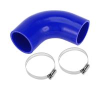 1 set 54mm 2.13" ID 90mm 3.54" Lungo 90 gradi Tubo flessibile in silicone blu
