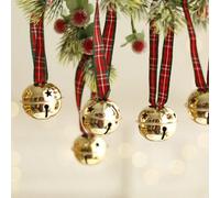 1 Set 6 Pezzi Campanelli Natalizi Riutilizzabili Con Corda, Adatti Per Decorare Albero di Natale, Ghirlanda, Vite, Decorazione Casa, Applicabili Per Natale, Ognissanti, Pasqua, Ringraziamento, Stagion
