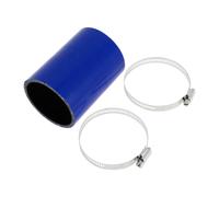 1 Set 65mm 2.56" ID 100mm 3.94" Lung. 0° Blu Nero Tubo Silicone Auto