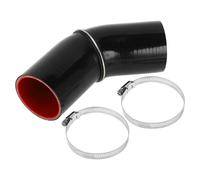 1 set 68mm ID 102mm Lungo 45 gradi Nero Rosso Tubo flessibile silicone per auto