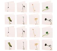 1 set 80 pezzi biglietti d'auguri stile cinese biglietti pieghevoli classici