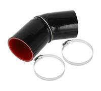 1 set 80mm ID 102mm Lungo 45 gradi Nero Rosso Tubo flessibile silicone per auto