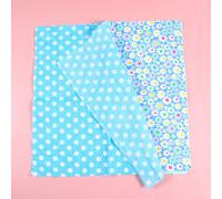 1 set 9 pezzi fai da te in cotone stampato a mano in stoffa motivo floreale in