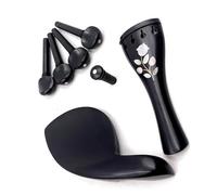 1 Set Accessori in legno di ebano Cordiera Tuning Pioli Puntali Mentoniera per violino accessori per violino