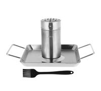 1 Set ACCIAIO BIRRA-CAN POLINO PORTATORE TORRATORE BARBECUE BARBECUE per