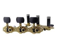 1 set accordatore for chitarra classica chiavi di accordatura for chitarra classica acustica pioli in acciaio teste di macchine nere(GD Classical tuner)