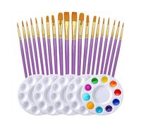 1 Set Acrylic Paint Brush Set Painting Brushes Art Supplies for Watercolor Gouache Acrylics Nylon Hair Painting Acrylic Artist