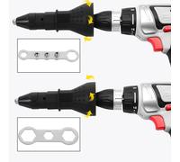 1 set adattatore per trapano a batteria rivetto elettrico rivettatrice dado