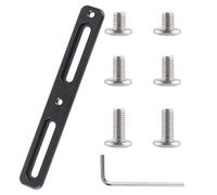 1 set adattatore regolabile per porta borraccia bicicletta, supporto robusto in lega per montaggio telaio e manubrio, universale per mountain bike, strada e ciclismo con supporto sicuro (nero)