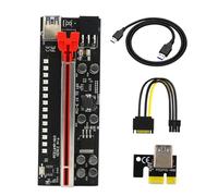 1 Set Adattatori Pci E Riser Alimentato per Mining Adattatore per Stabile e Facile Installare Problemi Alimentazione Colore Casuale