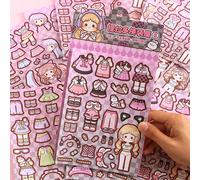 1 set Adesivi per abbigliamento dolci e cool, Principessa da indossare tutti i giorni, Personaggi di principesse cartoni animati carini fai-da-te Principessa del castello,Principessa elfica,Dolce prin