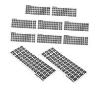 1 set Adesivi Per Tastiera Lettere Della Tastiera Invio Adesivi Per Laptop Trasparenti Universali Per Desktop Scuri Grandi Lettere Di Ricambio In Pvc 10 fogli