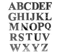 1 set Adesivo da parete a specchio 3D, adesivo da parete con superficie a specchio a forma di alfabeto per casa L,M,S,H,A,T,O,X,B,C,D,E,F,G,I,J,K,N,P,Q,R,U,V,W,Y,ZLetterePMMA