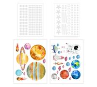 1 Set Adesivo Da Parete Di Cielo Stellato Luminoso, Adesivi Per Astronauti, Adesivi Creativi E Interessanti, Decorazioni Per Camere, Adatte Per Camere Da Letto E Sale Di Apprendimento.