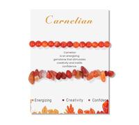 1 set agata naturale irregolare a forma di perla texture unica braccialetto regolabile per le donne uomini gioielli regalo catena mano, Misura unica, come descritto