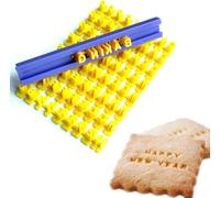 1 SET Alphabet Mold Cookies Cutter Biscuits Baking Printing Number Word Press Stamp Baking Mould Curling Embossing Mold Cake DIY Tool.