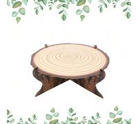 1 Set Alzata per Cupcake a Tema Tronco d'Albero Monopiano, Portacupcake con Motivo a Tronco d'Albero, Alzata per Cupcake a Tema Foresta, Alzata per Torta a Tema Western, Portatorta da Campeggio Rustic