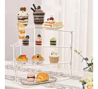 1 Set Alzata per Torta e Dolci a 3/4 Ripiani Spirale in Acrilico, Espositore Minimalista Moderno e Trasparente a Triangolo per Cupcake, Adatto per Natale, Feste, Matrimoni, Decorazioni Matrimoniali, F