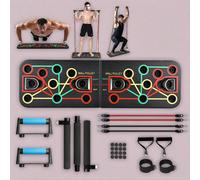 1 Set Attrezzo Multifunzionale ABS per Allenamento Push-Up, Strumento per Allenamento di Petto e Addominali, Supporto per Push-Up per Palestra Domestica, Rack Portatile per Push-Up, Qualità Profession