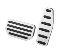 1 Set Automatico Auto Freno Gas Acceleratore Pedale Copertura Argento Tono