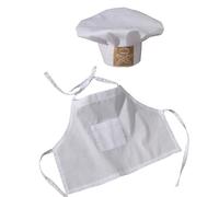 1 Set Baby Temed Photography Clothing Dress Up Vestito Neonato Cappello Da Cuoco E Grembiule Per Immagini Indimenticabili