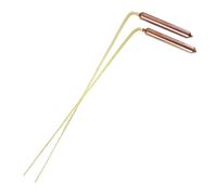 1 Set Bacchette da rabdomanzia, Bacchette da rabdomanzia da 12, 6 pollici in rame spirituale con impugnature confortevoli, Attrezzatura paranormale, Attrezzatura per la caccia ai fantasmi per divina