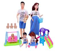 1 set bambola incinta per bambini bambola incinta con articolazioni mobili da 12 pollici con bambino nella pancia per giocattoli per bambini accessori per casa delle bambole per ragazze GIOCATTOLI