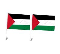 1 Set Bandiere Palestinesi Per Auto Per Finestrini Decorazione Per Festival E Celebrazioni Facili Da Usare E Lavabili Design 2 Pezzi