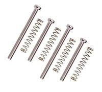 1 Set Basso Elettrico Ponte Cordiera Viti+Molle Argento