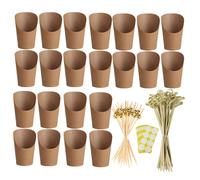 1 set bicchieri per porta patatine fritte bicchieri per popcorn in carta