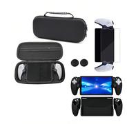 1 Set Borsa per il trasporto PlayStation Portal Remote Play + 2 Pezzi Custodie per Controller + 1 Pezzo Custodia protettiva per Console + 2 Pezzi Cappucci per Joystick + 1 Pezzo Protezione Schermo in
