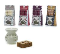1 Set Brucia essenza con cera Fraganze assortite (INVIO CASUALE)